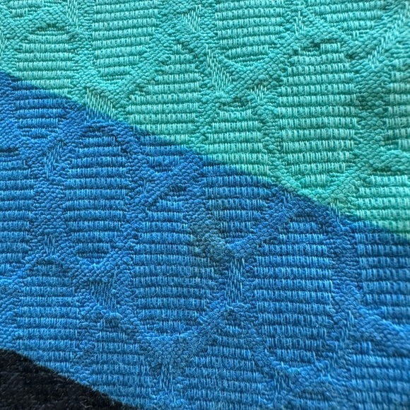 Vesti jacket mod long blue black green button front retro Sz 4 small business - Picture 10 of 13